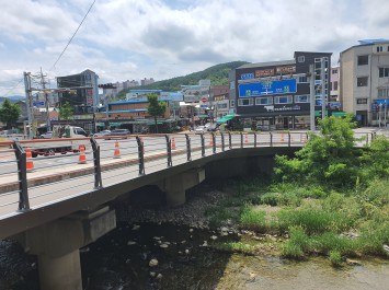 황지교 교량 확장공사(상하진동)